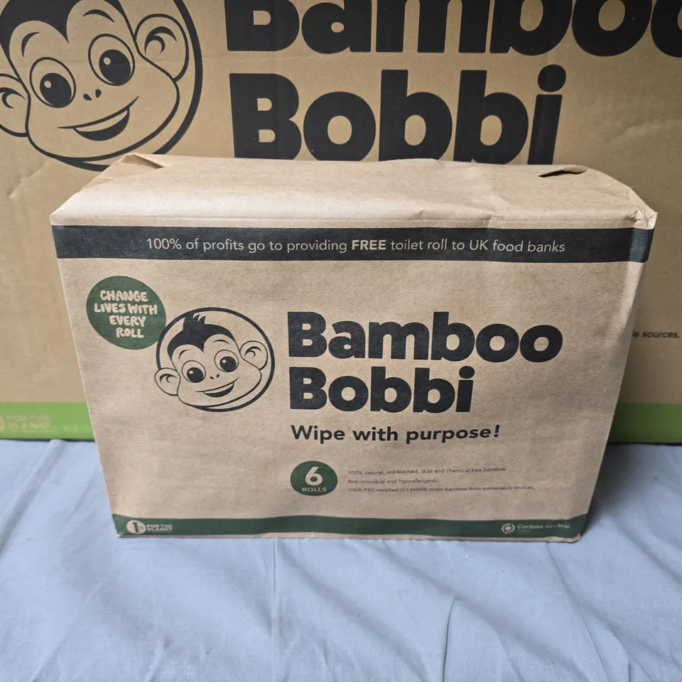 BAMBOO BOBBI TOILET ROLL BULK PACK – 48 ROLLS, BOXED