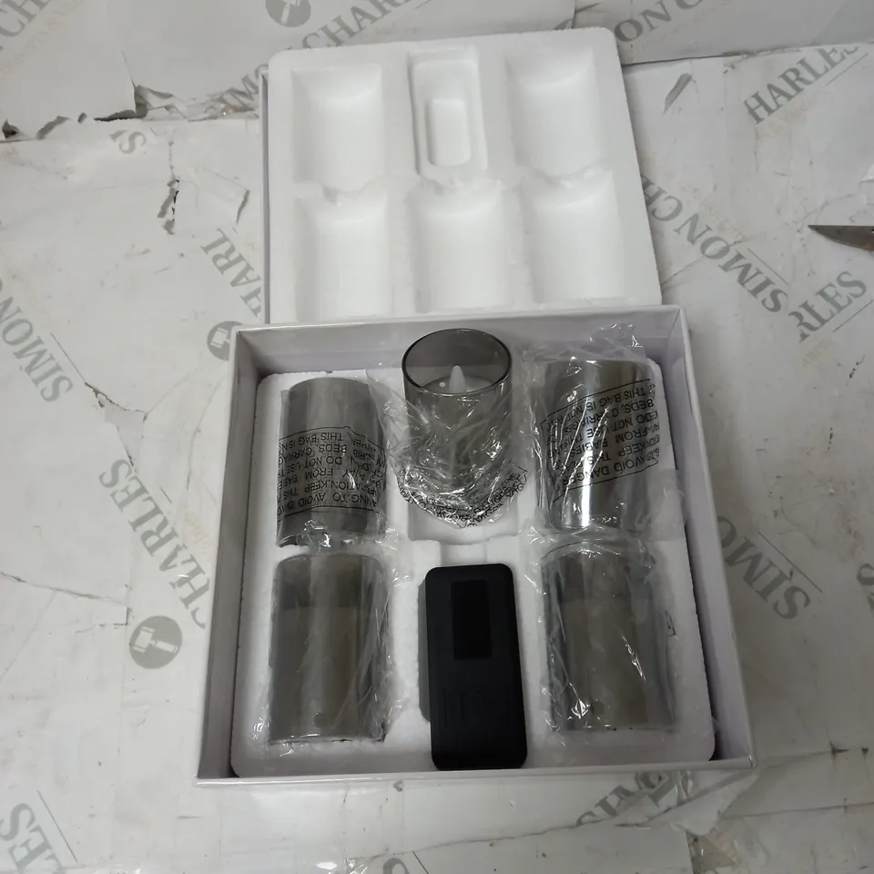 BOXED AMANDA HOLDEN BUNDLE BERRY GUNMETAL CANDLE FLAME SET