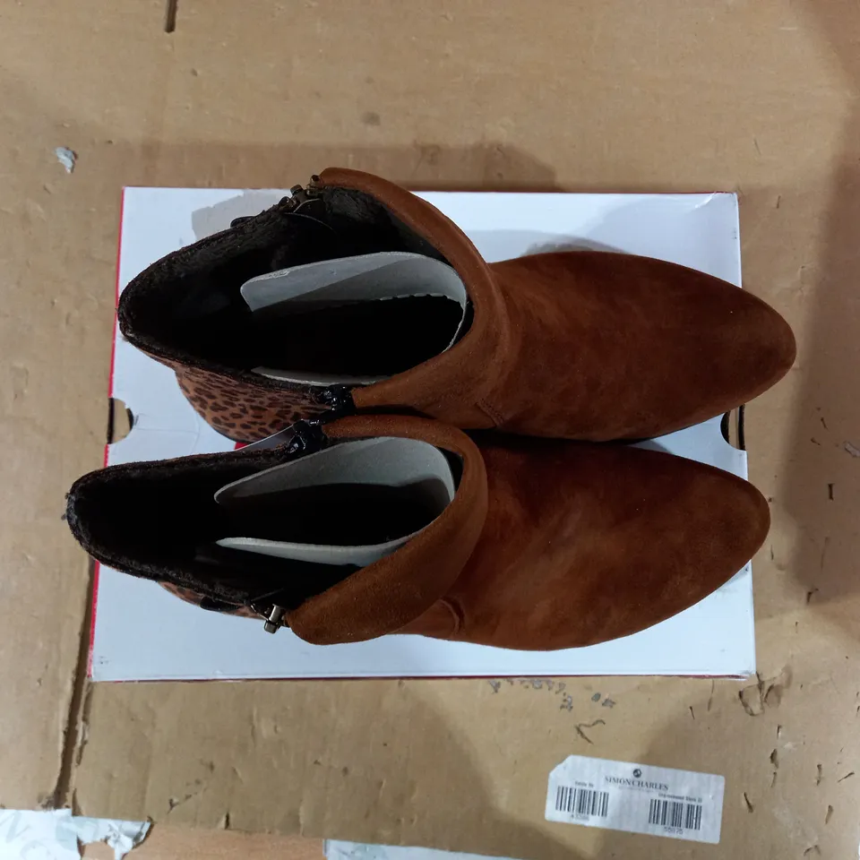 RIEKER CUFF ANKLE BOOT - TAN - SIZE 6.5