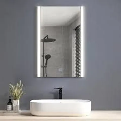 BOXED WHITE BATHROOM MIRROR