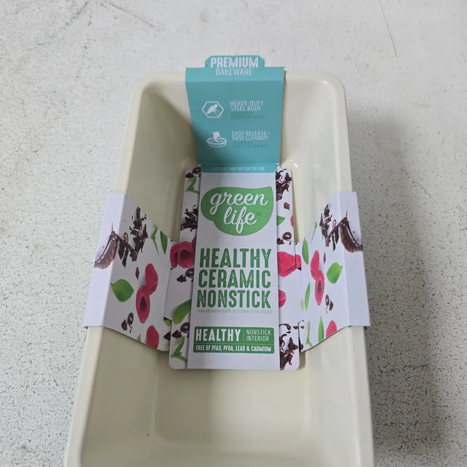 BOX OF APRROXIMATELY 6 GREEN LIFE LOAF TINS 