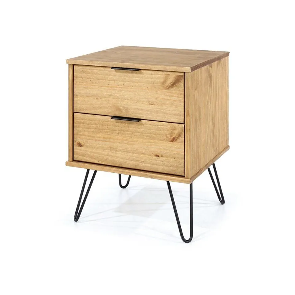 GRETCHEN 2 DRAWER BEDSIDE TABLE