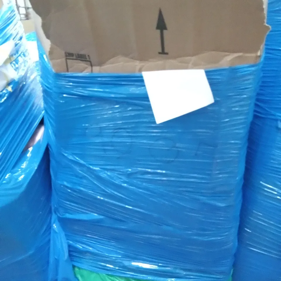 PALLET OF ASSORTED ITEMS INCLUDING PINK/PURPLE DOUBLE SIDED CUTTING MAT, ACEKOOL AIR FRYER, GARMENT RACK, GETFIT 