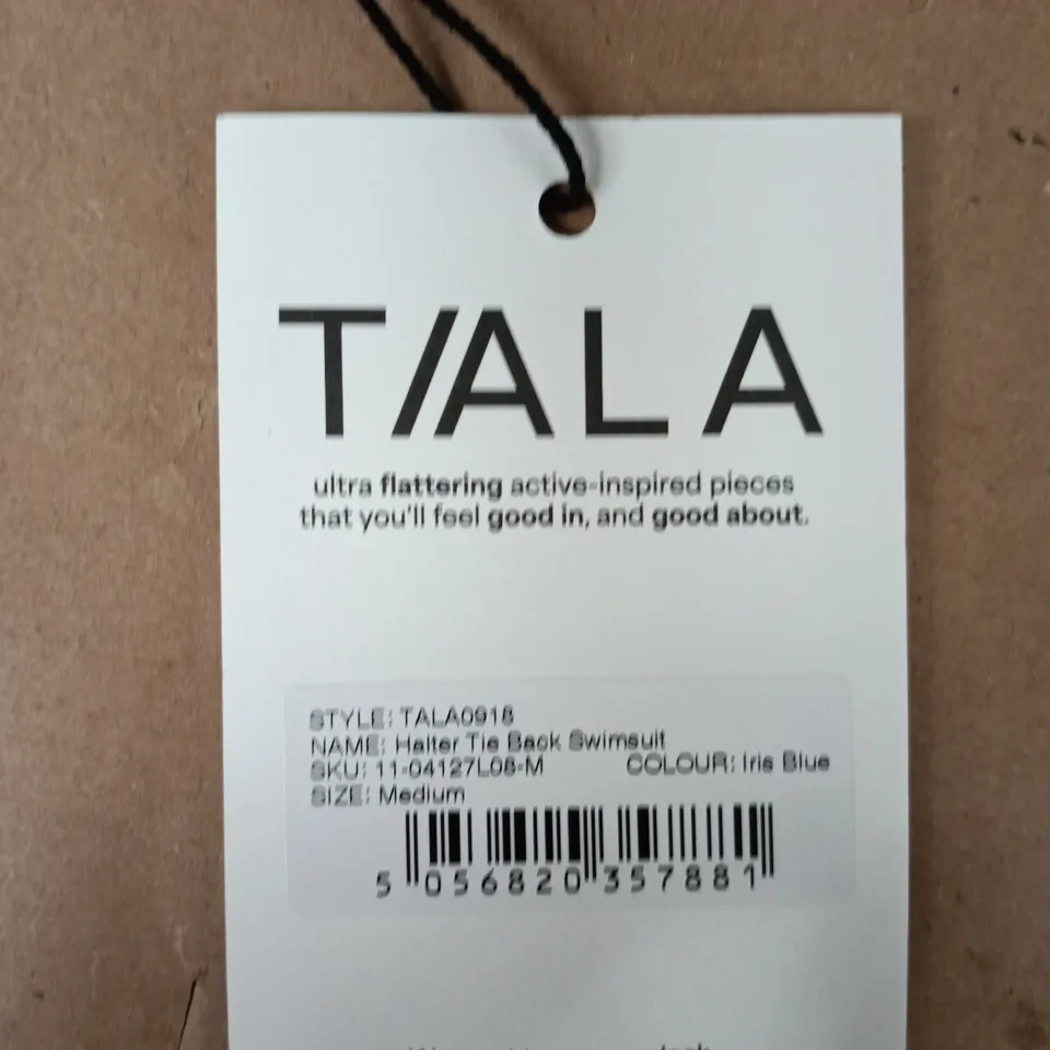 TALA TIE-BACK SWIMSUIT – IRIS BLUE – UK SIZE MEDIUM