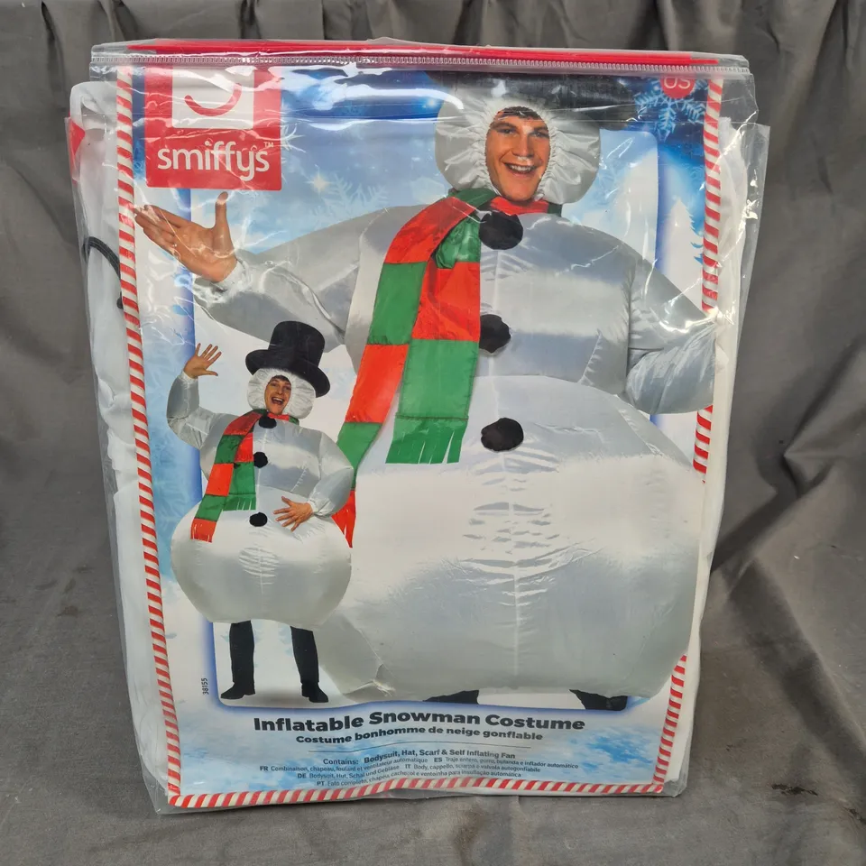 SMIFFYS INFLATABLE SNOWMAN COSTUME - ONE SIZE