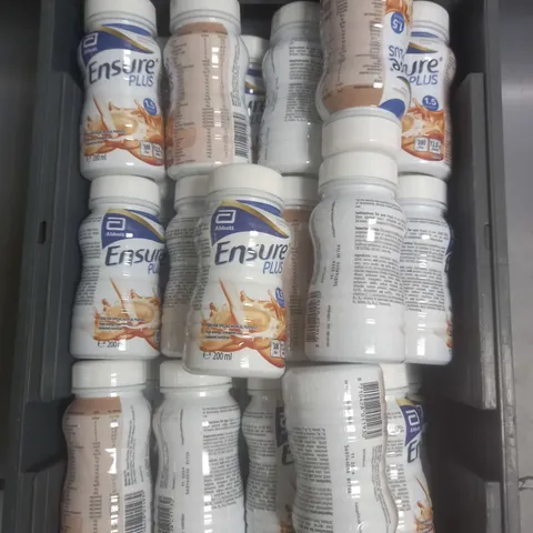 TOTE OF APPROXIMATELY 40 ENSURE PLUS NUTRITION DRINKS IN CHOCOLATE FLAVOUR