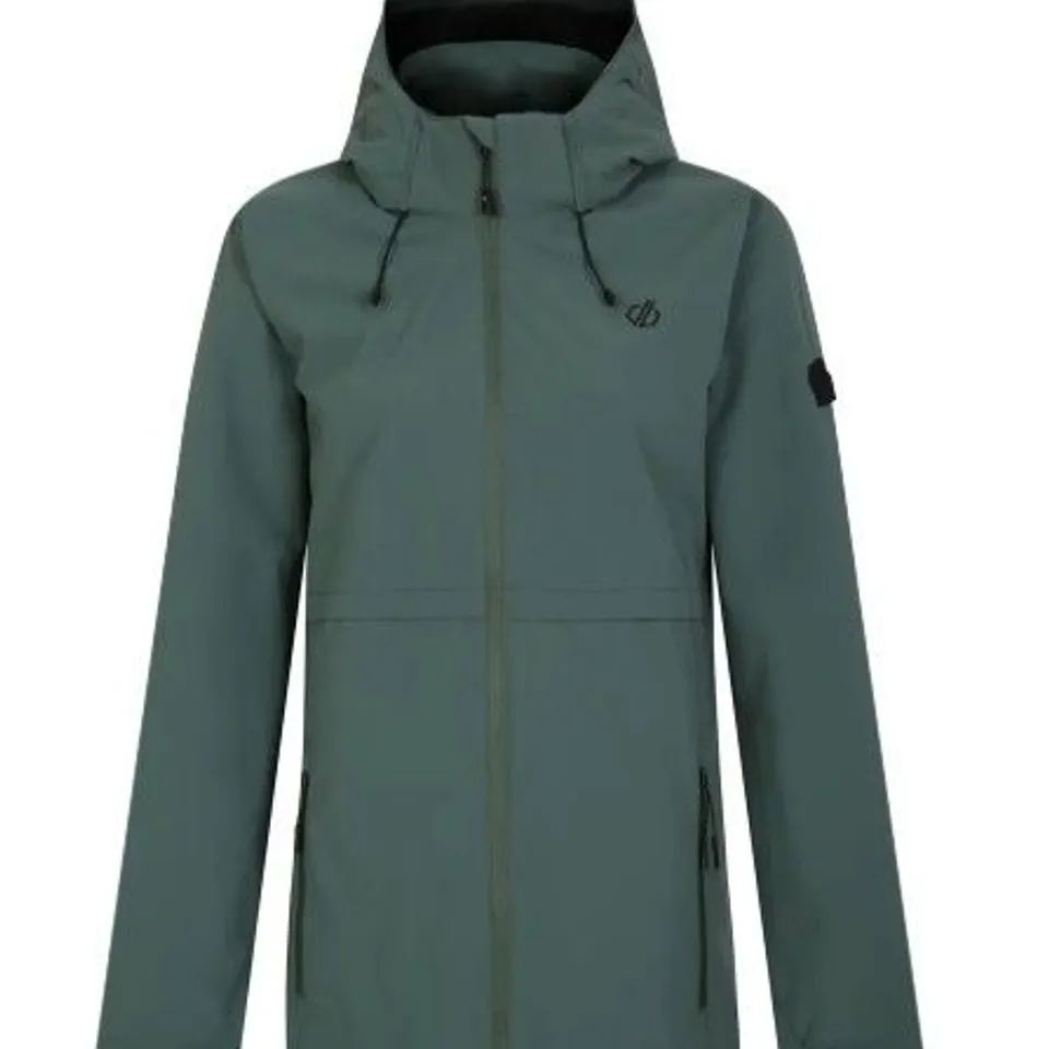 DARE2B WOMEN'S SWITCH UP II WATERPROOF JACKET OUTDOOR DUCK GREEN SIZE 8