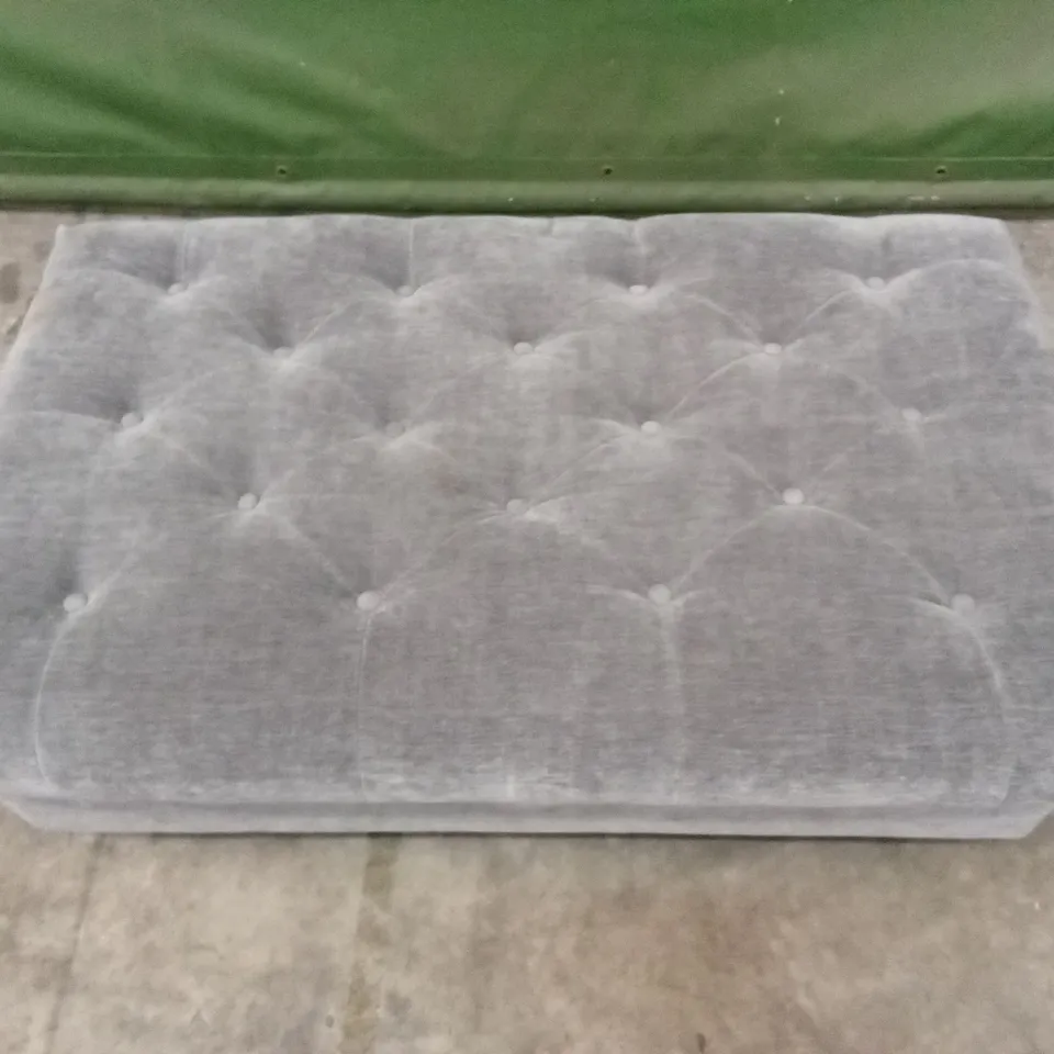 DESIGNER FABRIC UPHOLSTERED FOOTSTOOL 
