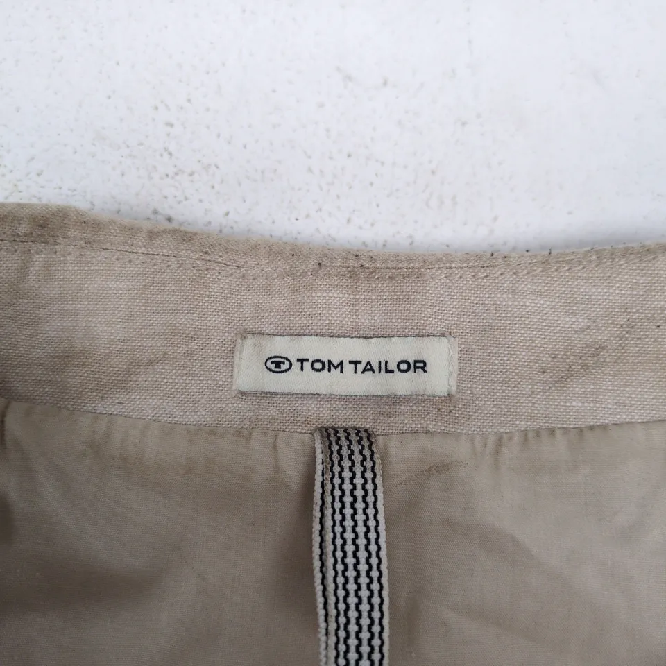 TOM TAILOR BEIGE ZIP-UP JACKET, CHEST POCKETS, XL