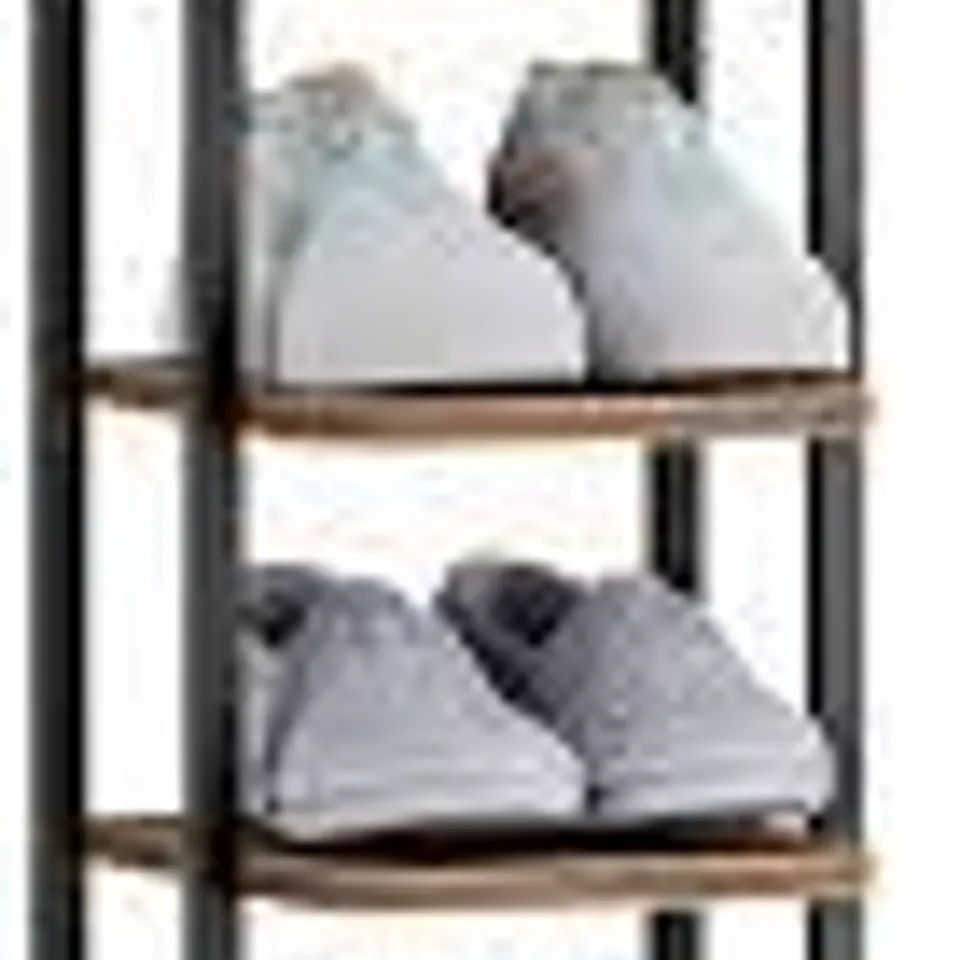 BOXED HZUANERI VERTICAL SHOE RACK - BROWN/BLACK (1 BOX)