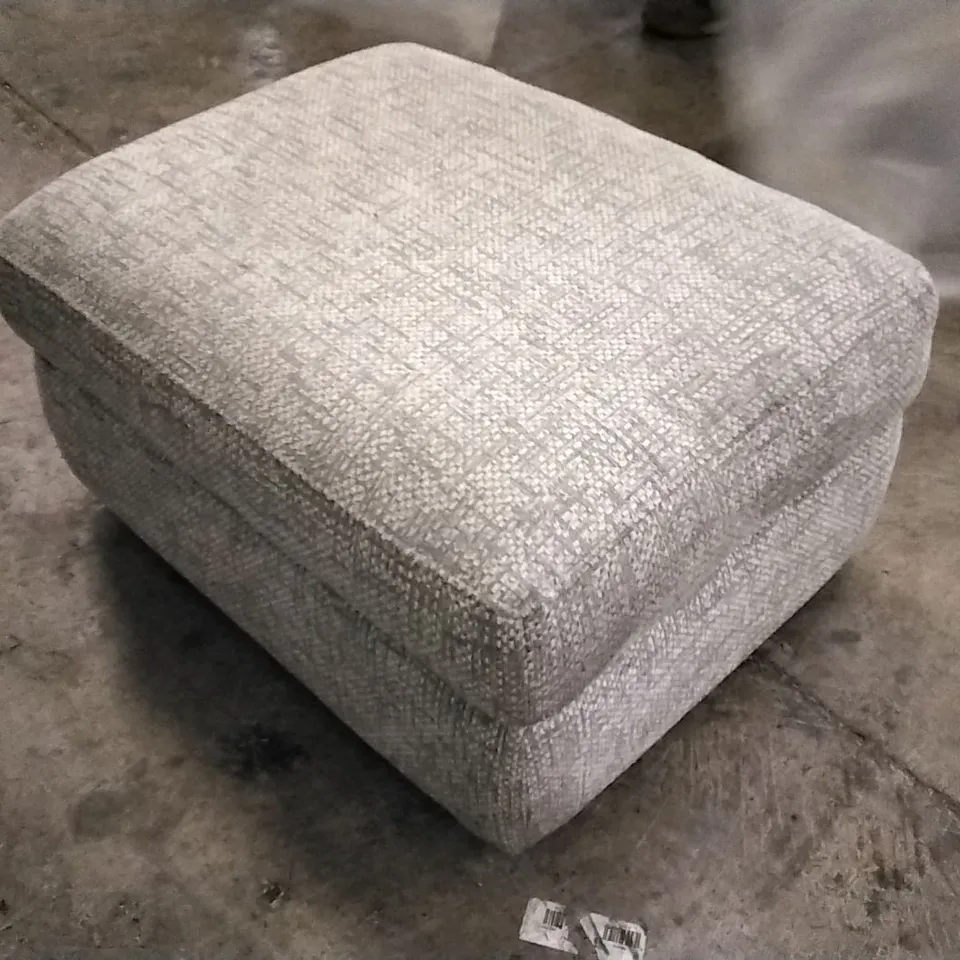 QUALITY BRITISH DESIGNED & MANUFACTURED G PLAN STORAGE FOOTSTOOL GREY FABRIC 