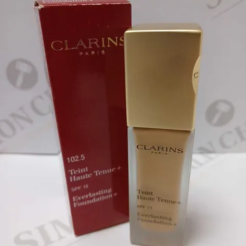 CLARINS EVERLASTING FOUNDATION+ SPF15 30ML - #102.5 PORCELAIN