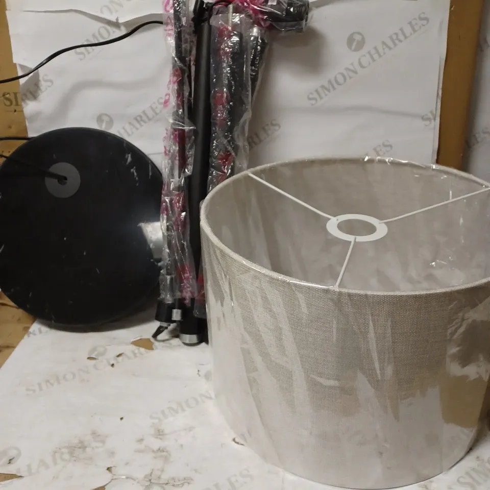 JOGN LEWIS ANGUS BLACK FLOOR LAMP
