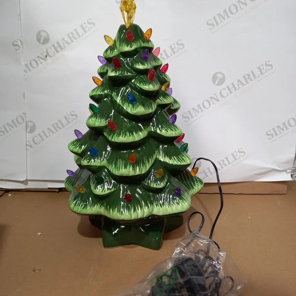 SANTA SLEIGH PRE-LIT CIRCLING CHARACTER NOSTALGIC TREE