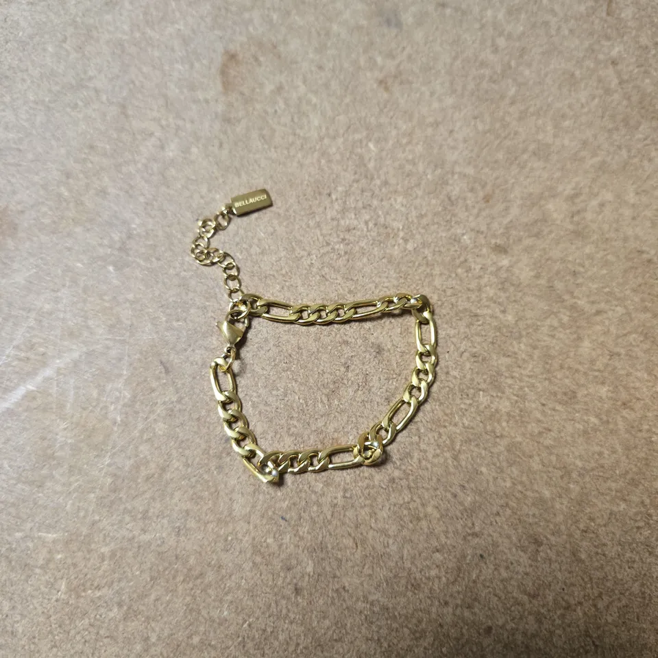 BELLAUCCI GOLD-TONE LINK BRACELET – BOXED
