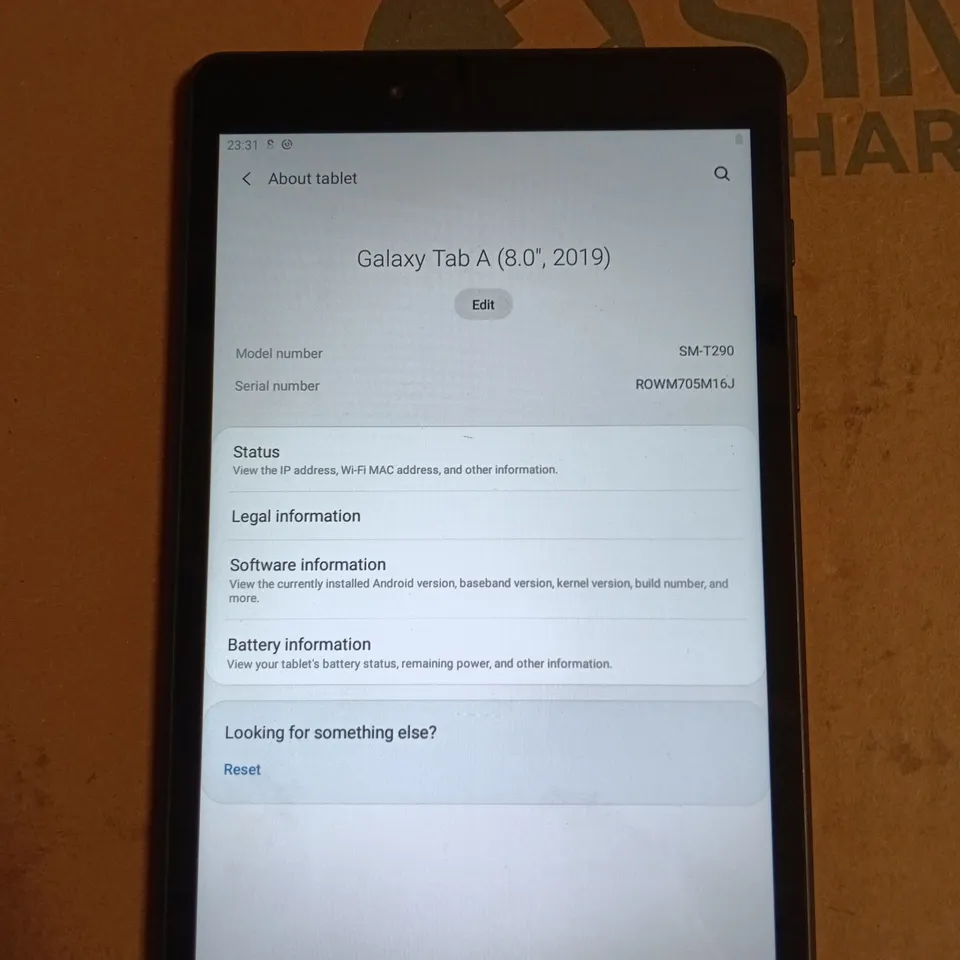 SAMSUNG GALAXY TAB A 8.0\" (2019) TABLET – BLACK