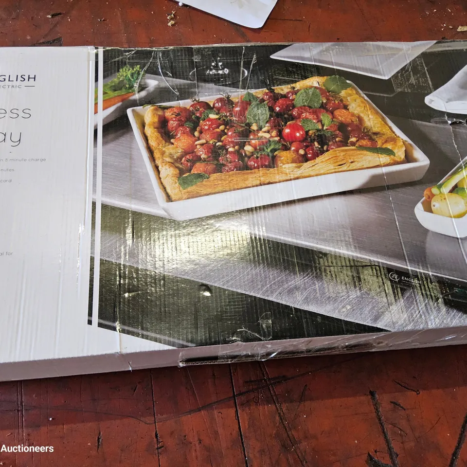 BOXED ENGLISH ELECTRIC CORDLESS LARGE HOT TRAY Model EE6030