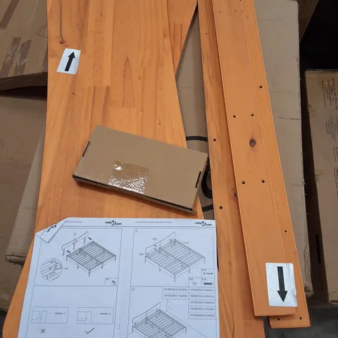 BOXED MELEKA SOLID WOOD HEADBOARD - SIZE UNSPECIFIED 