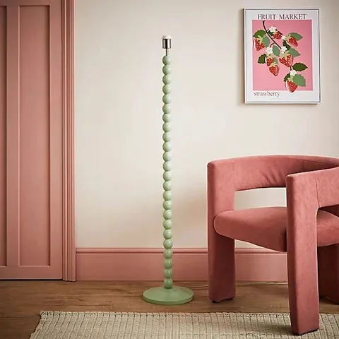 BOXED VALUELIGHTS BOBBLES SAGE GREEN BOBBIN FLOOR LAMP BASE