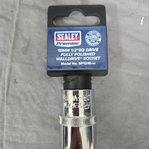 SEALEY PREMIER 18MM 1/2IN SQUARE DRIVE WALLDRIVE SOCKET – MODEL SP1218.V2