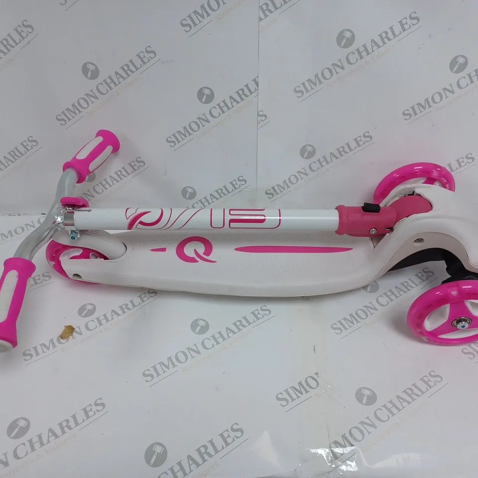 EVO COLOUR BURST PINK AND WHITE KIDS SCOOTER RRP £50