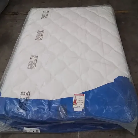 QUALITY BAGGED DOUBLE 135cm AIRSPRUNG LUXURY QUILTED MEDIUM MATTRESS