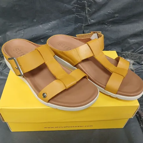BOXED PAIR OF STRIVE SANTORINI SANDAL - UK SIZE 6