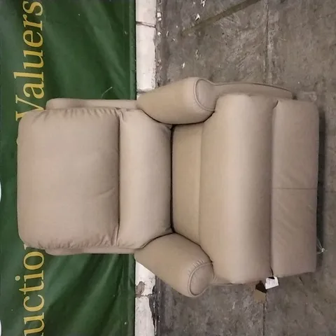 QUALITY BRITISH DESIGNED & MANUFACTURED G PLAN MOCHA LEATHER ARMCHAIR