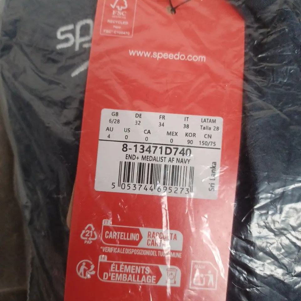 SPEEDO ENDURANCE+ MEDALIST AF NAVY - MEN'S SWIMWEAR, SIZE 6/28