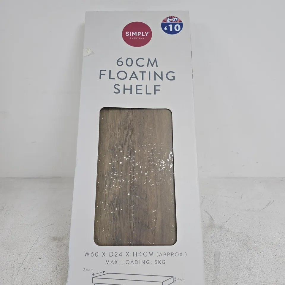 SIMPLY EVERYDAY 60CM FLOATING SHELF