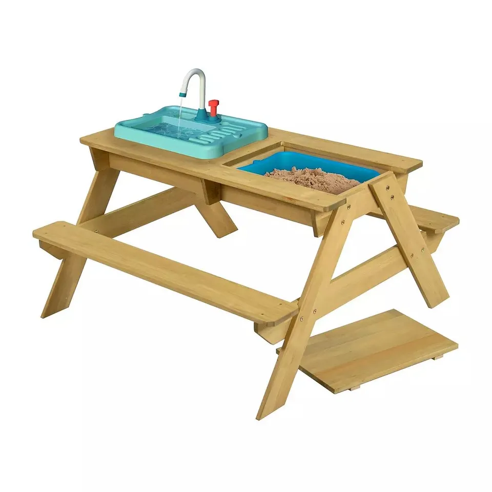 TP SPLASH & PLAY WOODEN PICNIC TABLE [COLLECTION ONLY] RRP £130