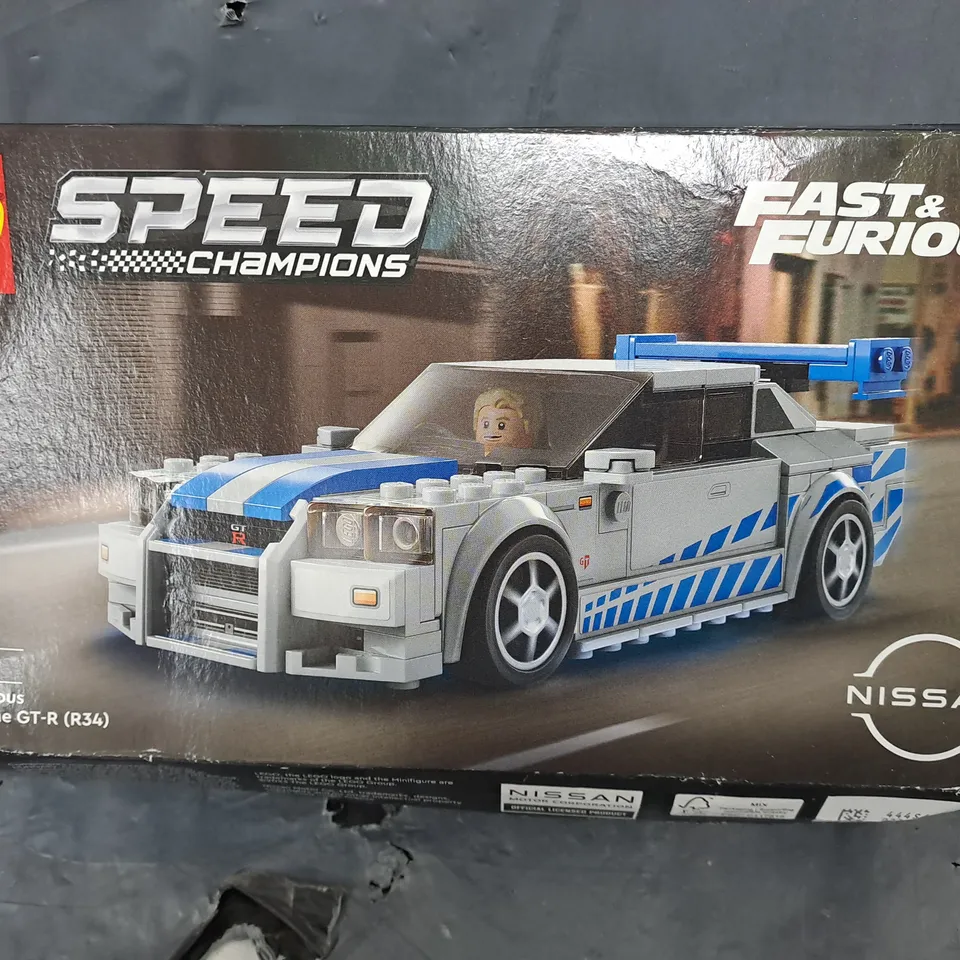 BOXED LEGO SPEED CHAMPION FAST AND FURIOUS - 2 FAST 2 FURIOUS NISSAN SKYLINE GT-R - 76917 RRP £20.5