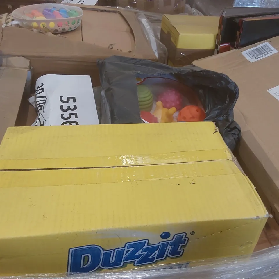 PALLET TO CONTAINING A VERY LARGE QUANTITY OF ASSORTED ITEMS INCLUDING: EXTENDABLE DRAWER ORGANISERS, CORDLESS KETTLES, EASTER EGG HUNT KITS, ANTIBACTERIAL WIPES, POTATO RICERS ECT