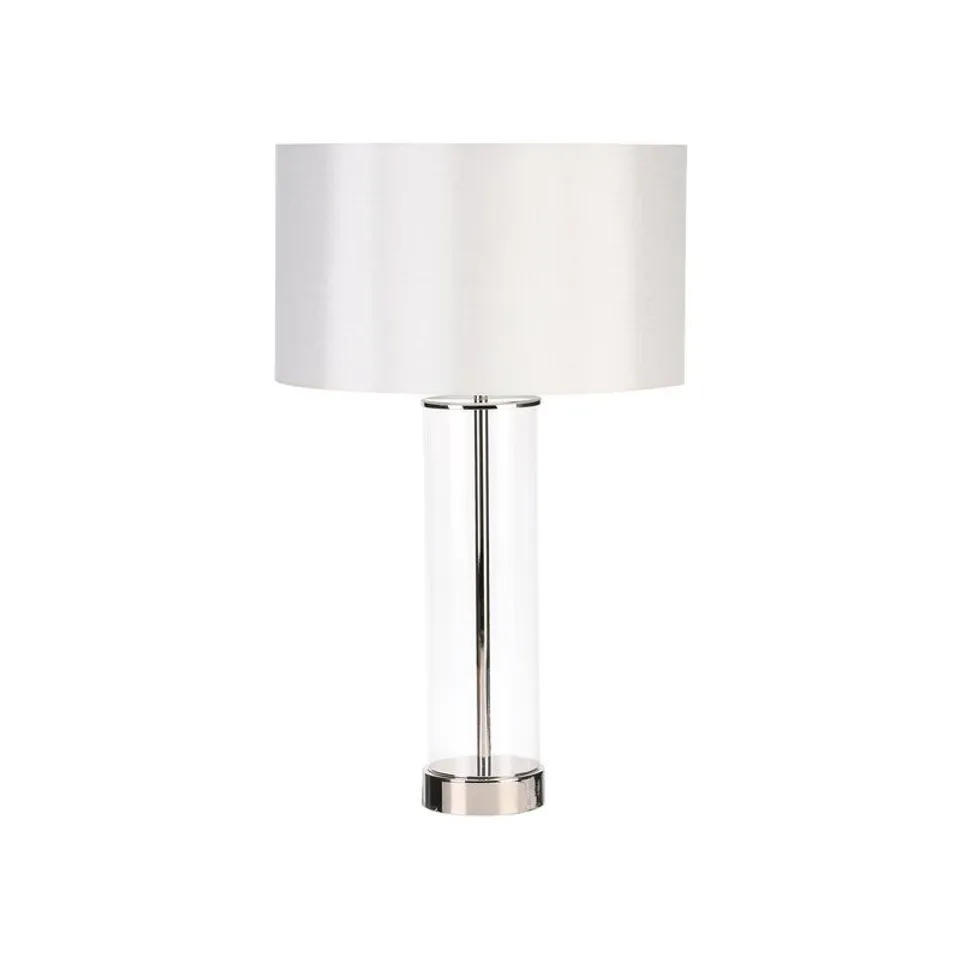 BOXED LESSINA 57CM TABLE LAMB - BRIGHT NICKEL BASE FINISH