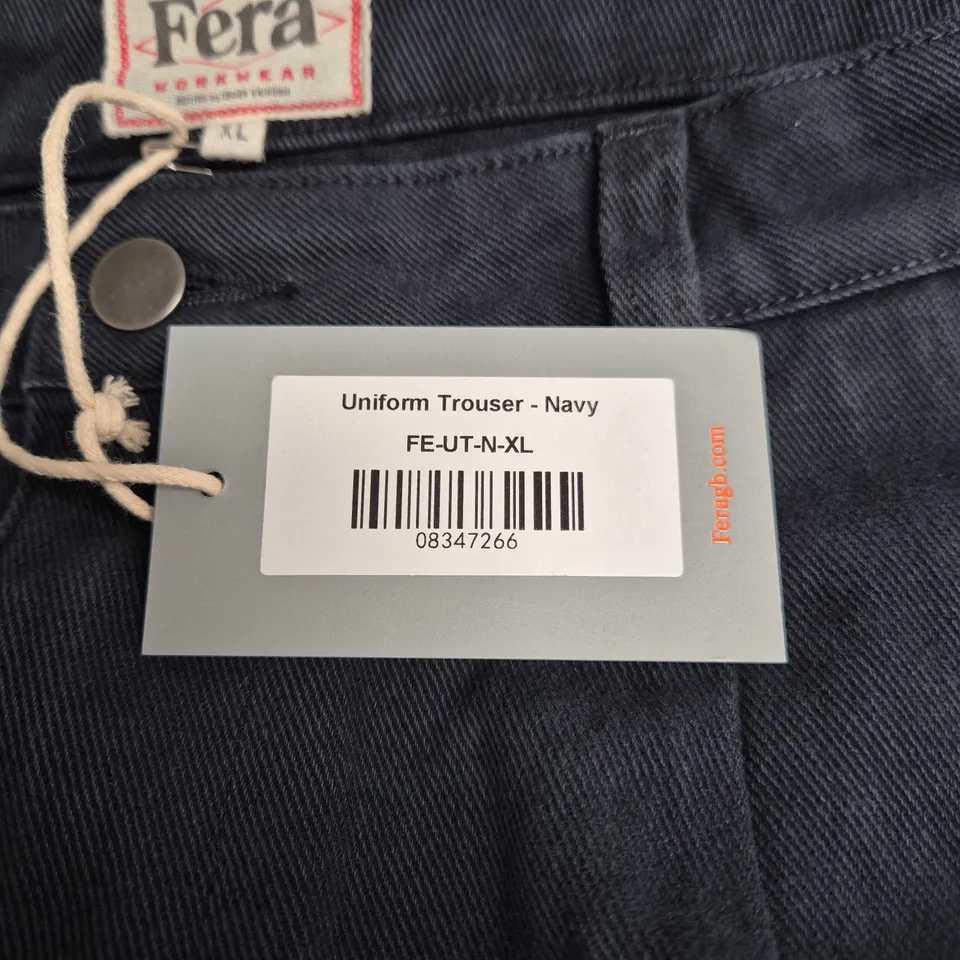 FERA WORKWEAR UNIFORM TROUSERS – NAVY, XL (FE-UT-N-XL)