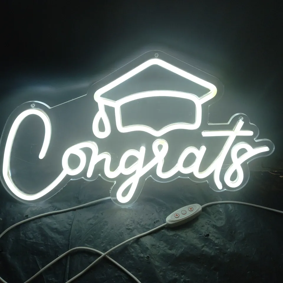 CONGRATS USB NEON SIGN