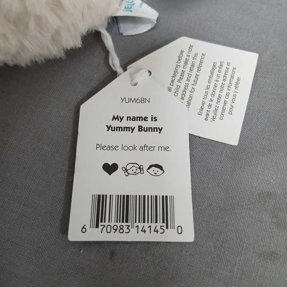 JELLYCAT MY NAME IS YUMMY BUNNY PLUSH TOY – CREAM