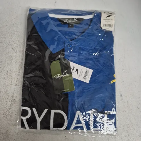 BAGGED RYDALE GANTON II POLO SHIRT – BLUE/BLACK – L