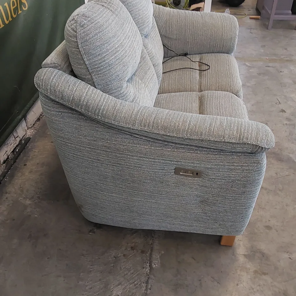 QUALITY G PLAN DESIGNER JACKSON 2 SEATER ELECTRIC RECLINER SOFA IN VICTORIA MARINE FABRIC 