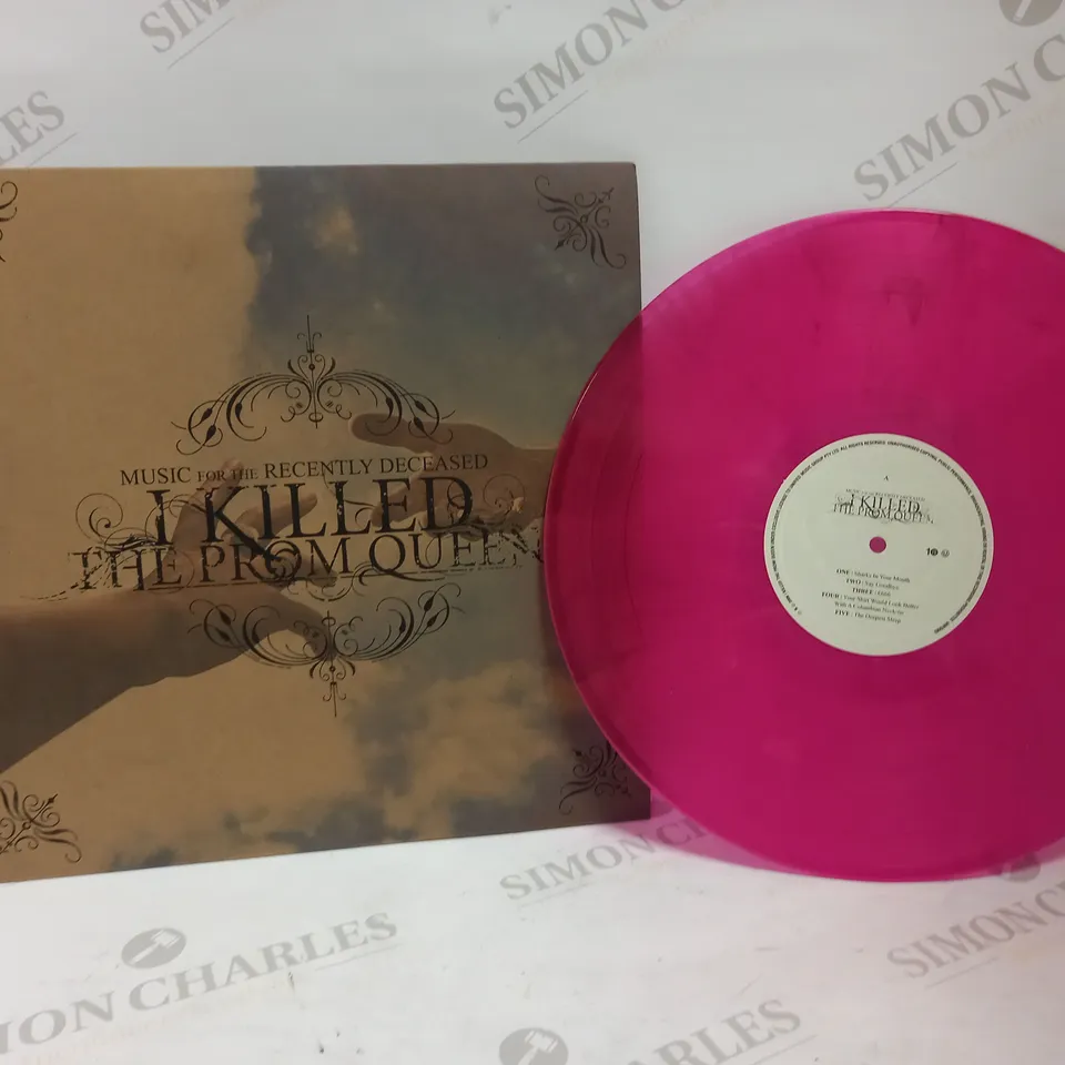 I KILLED THE PROM QUEEN MUSIC FOR THE RECENTLY DECEASED DEEPEST SLEEP PINK/BLACK MARBLE VINYL ALBUM