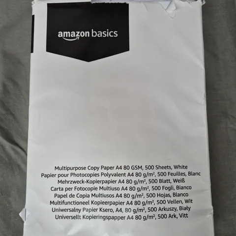 APPROX 5 PACKS OF 500 AMAZON BASICS MULTIPURPOSE COPY PAPER SHEETS - WHITE 