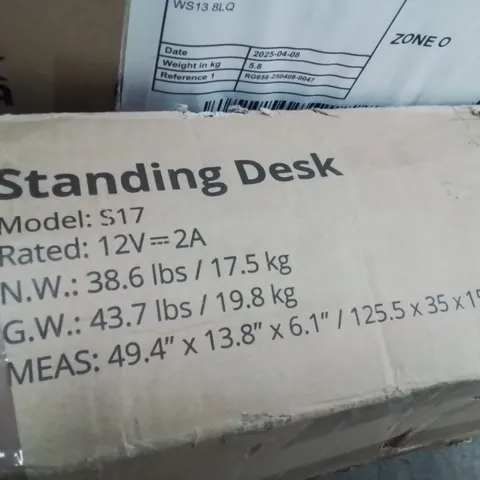 BOXED STANDING DESK
