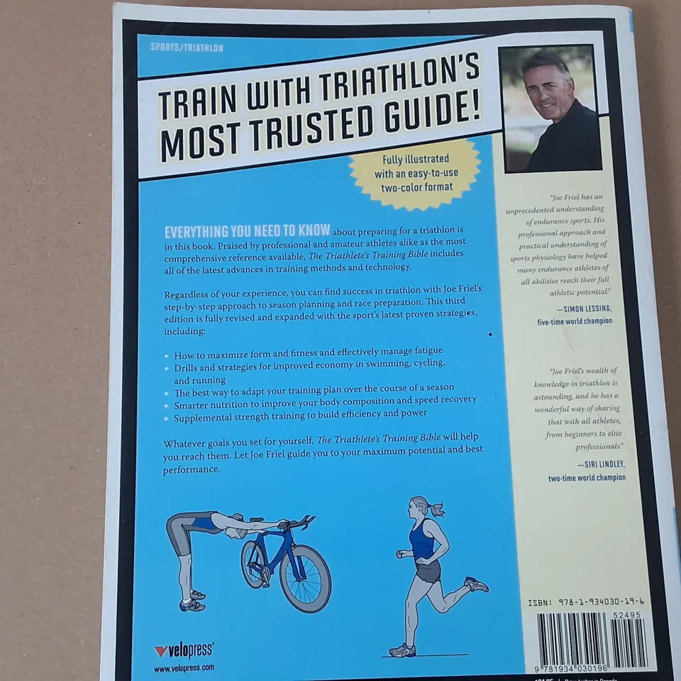 THE TRIATHLETES TRAINING BIBLE BY JOE FRIEL