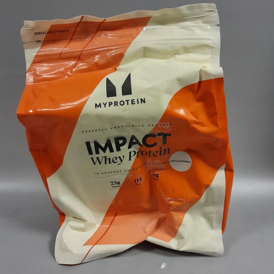 SEALED MYPROTEIN IMPACT WHEY PROTEIN - 1KG UNFLAVOURED 