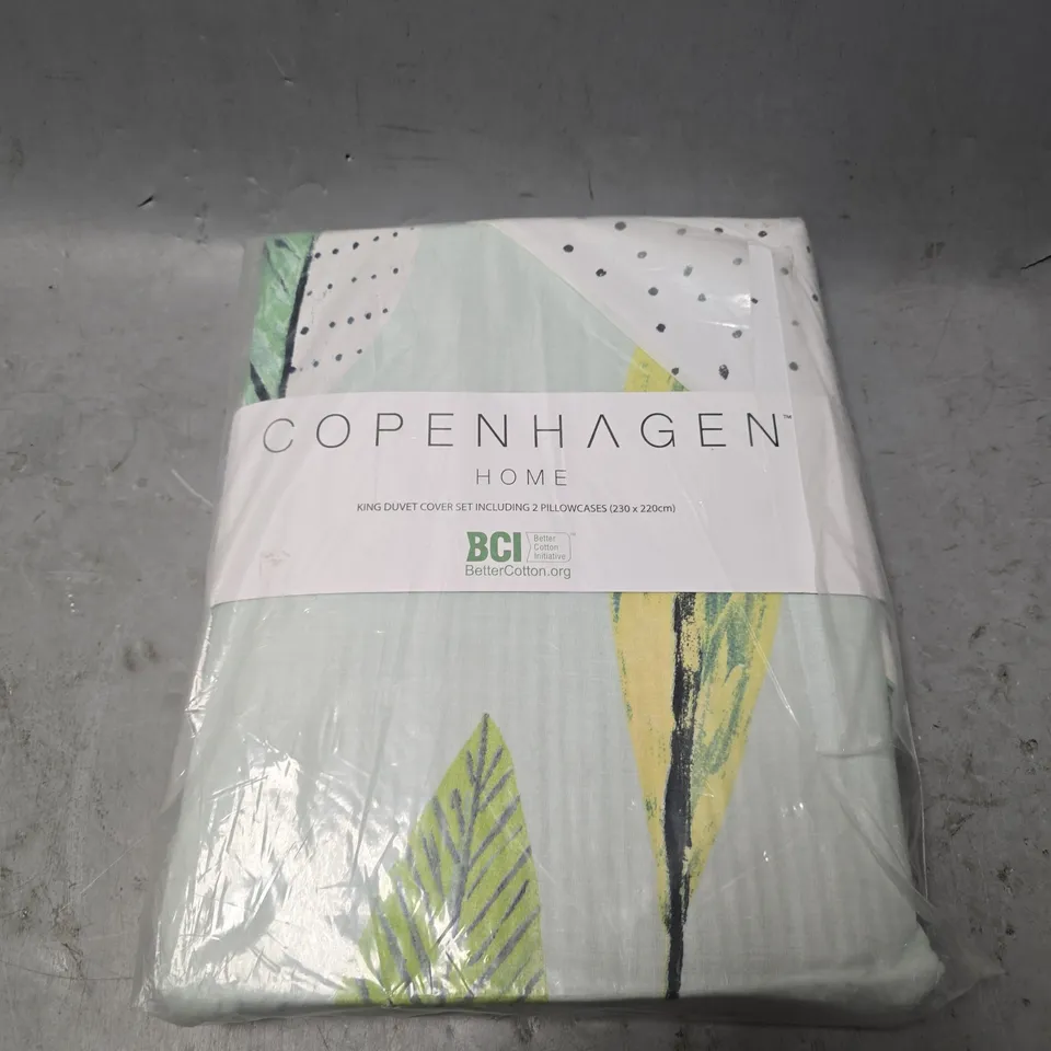 COPENHAGEN HOME KING SIZE DUVET COVER SET 230CM X 220CM