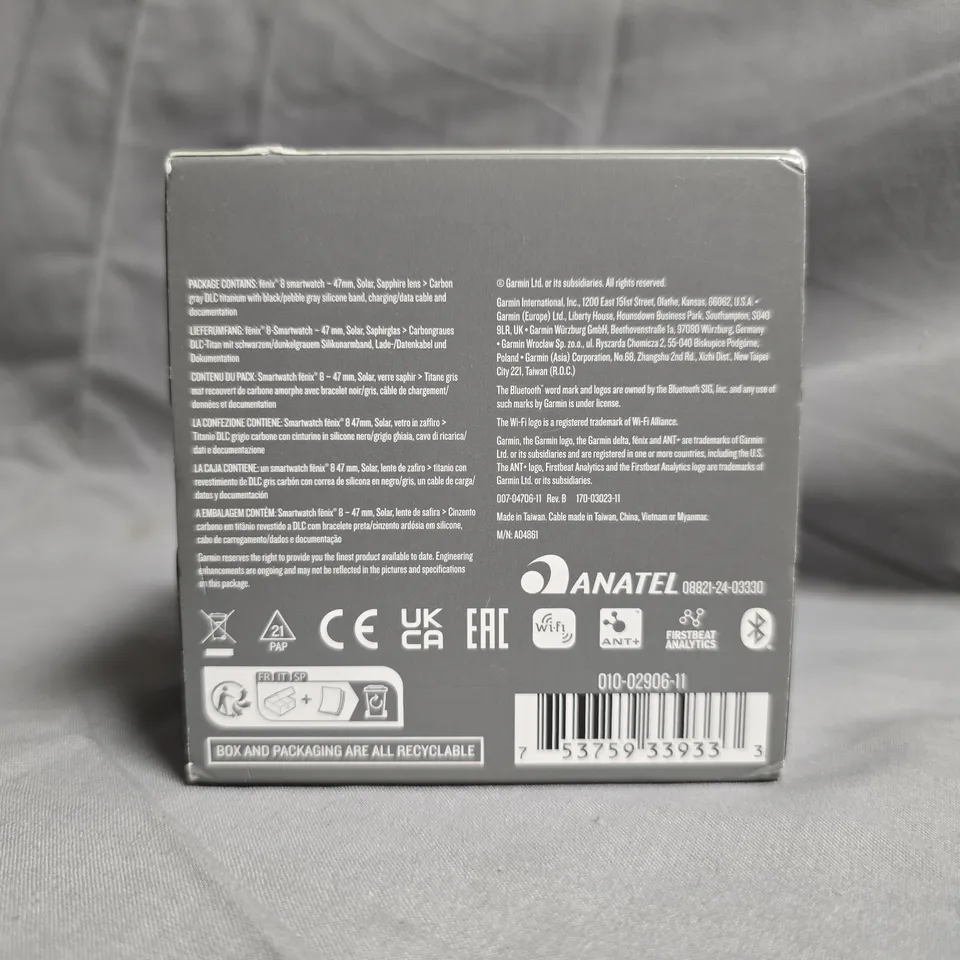 GARMIN FENIX 8 47MM MULTISPORT GPS WATCH – BOXED