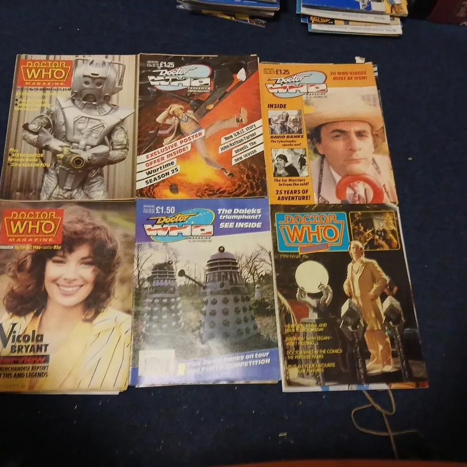 APPROXIMATELY 21 ASSORTED RETRO DOCTOR WHO MAGAZINES