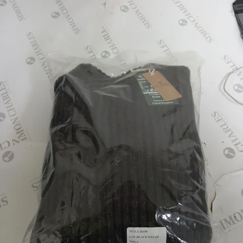BAGGED ARTHURE BEALE BLACK WELSH LARGE SWEATER