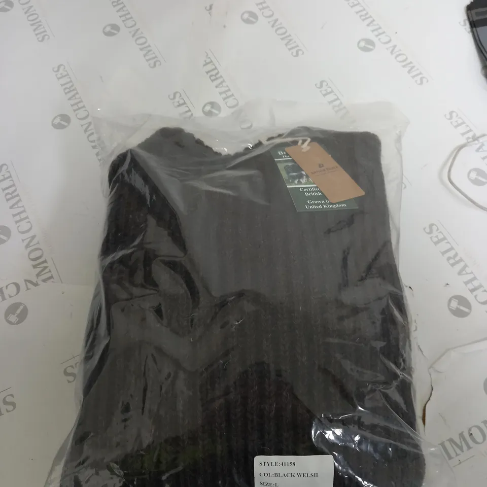 BAGGED ARTHURE BEALE BLACK WELSH LARGE SWEATER