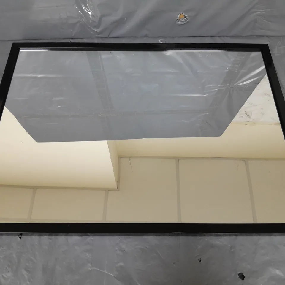 RECTANGULAR MIRROR - BLACK 53X73CM - COLLECTION ONLY